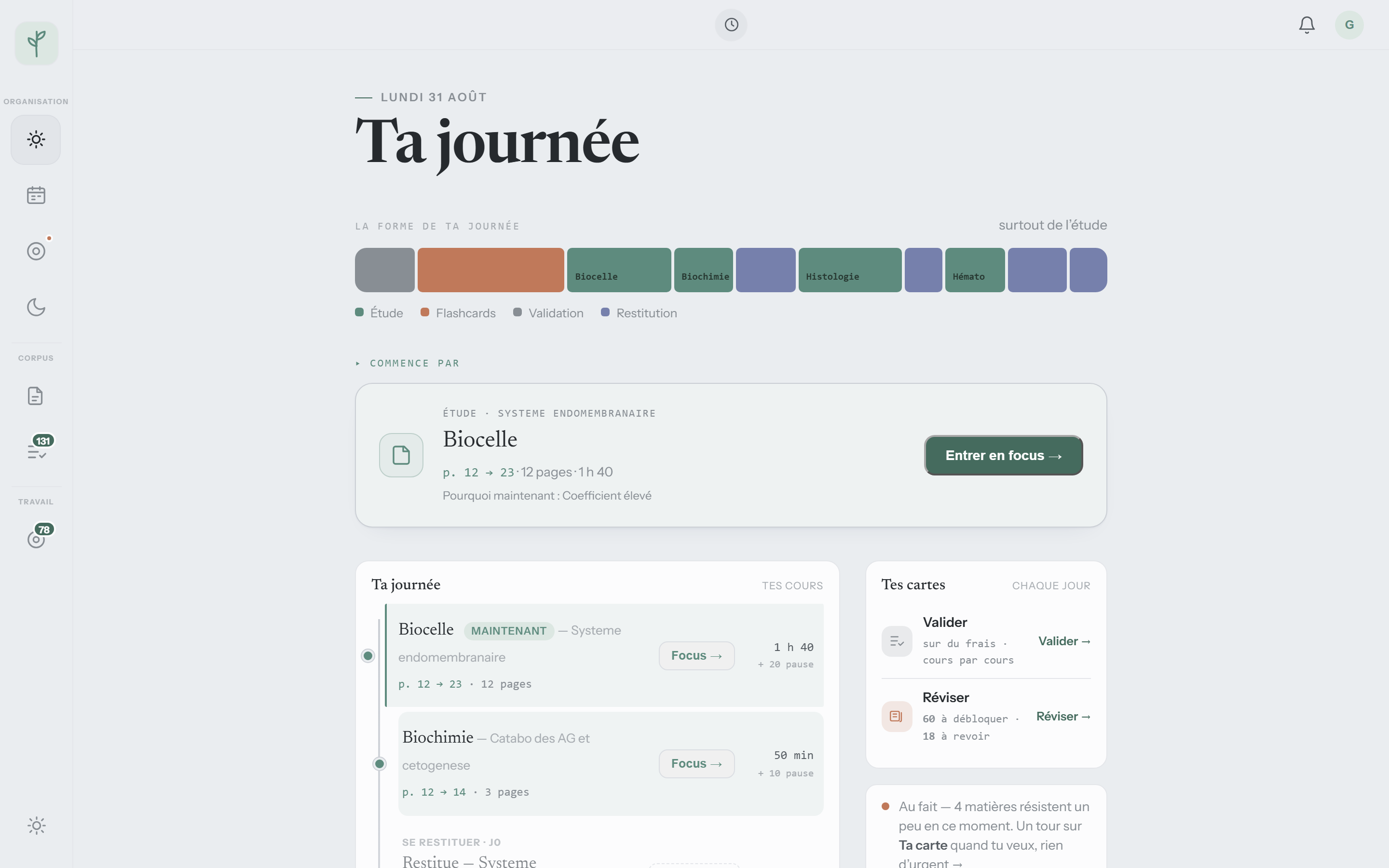 La journée d’aujourd’hui dans PEIRA
